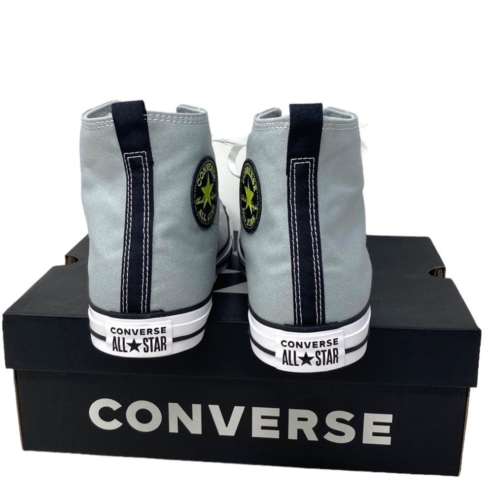 Converse Chuck Taylor Sneakers Casual High Top Gray Canvas Shoes Men’s 172016C - Picture 3 of 8